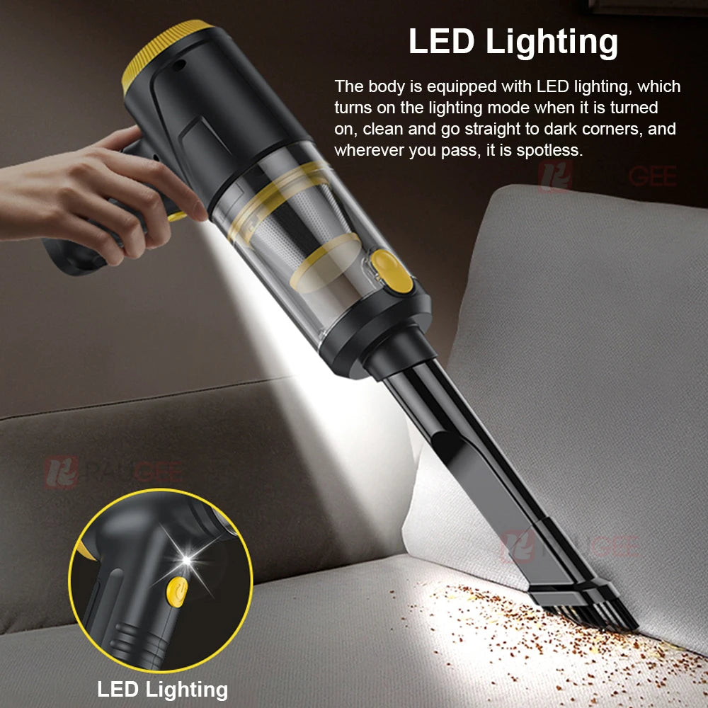 Car Vacuum Cleaner Portable Wireless Vacuum Cleaner 12000PA High Power Mini Handheld Vacuum Cleaner Powerful Blower for Car Home