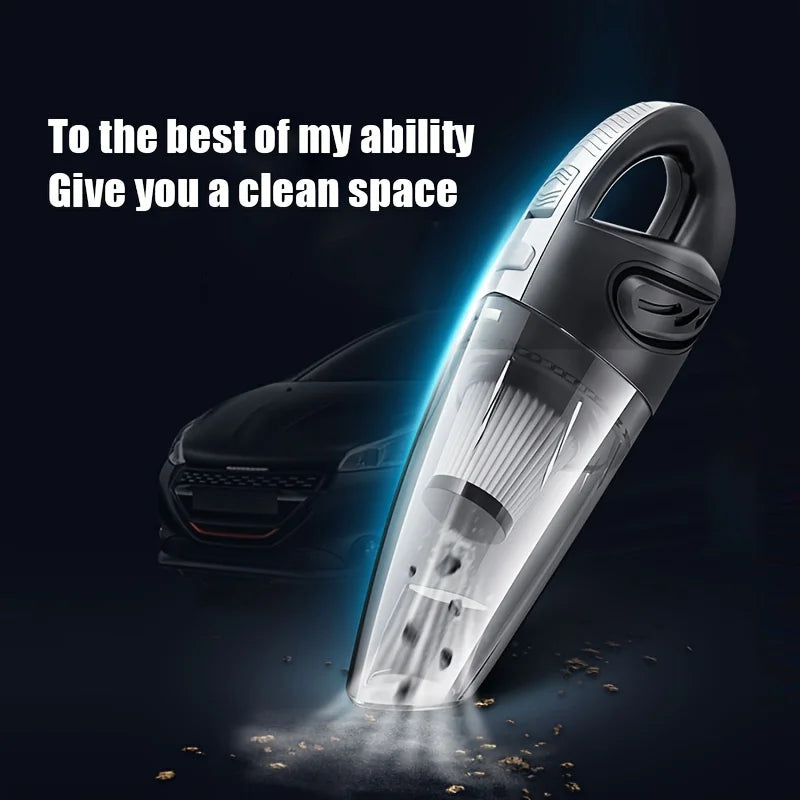Wireless Car Vacuum Cleaner High Power Quick Charge Portable Handheld Small Vacuum Cleaner Dry Wet Cleaning Vehicle Accessories