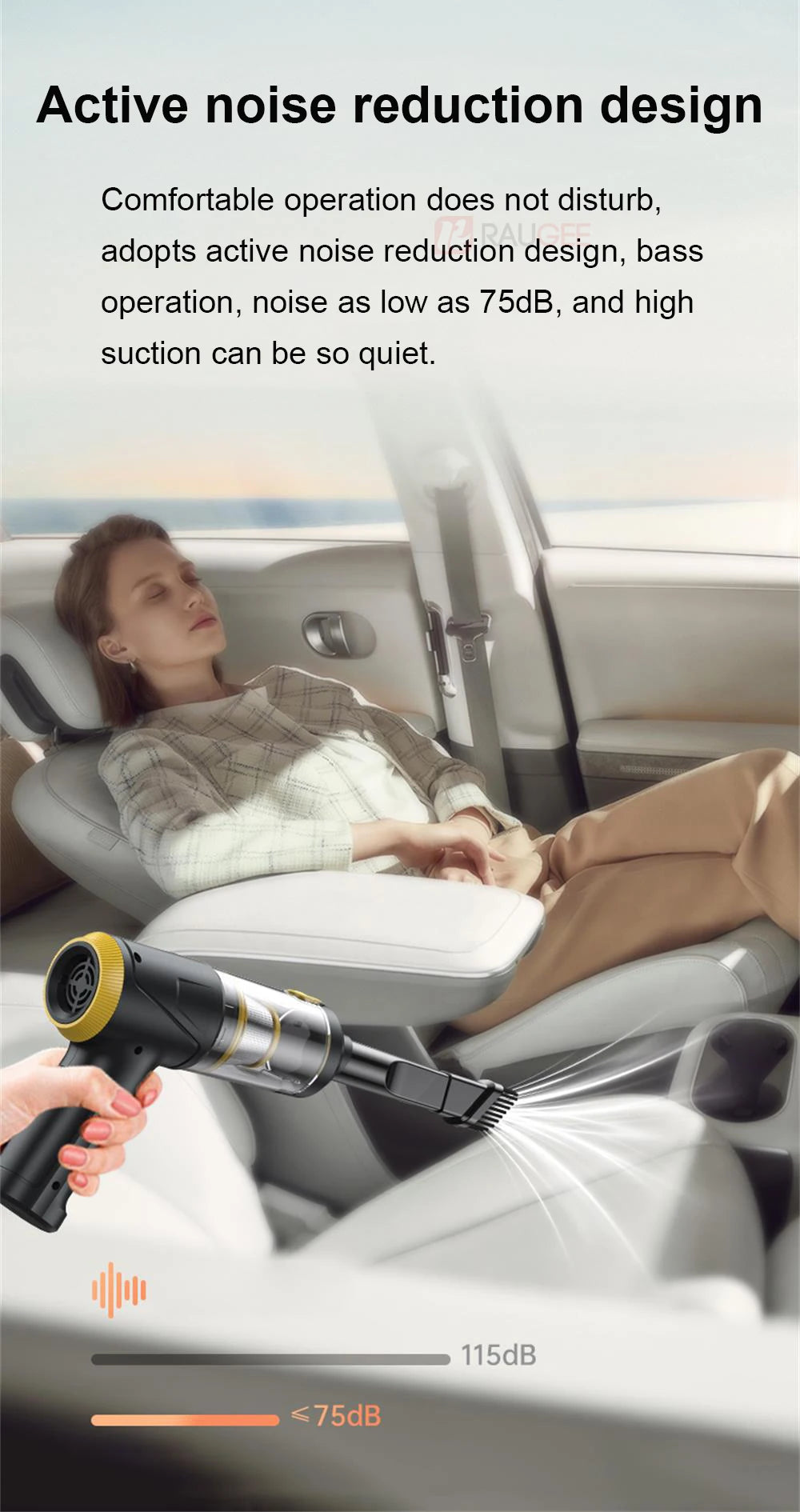 Car Vacuum Cleaner Portable Wireless Vacuum Cleaner 12000PA High Power Mini Handheld Vacuum Cleaner Powerful Blower for Car Home