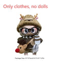 17cm Mini Plush Doll'S Clothes Outfit Accessories For Korea Kpop Exo Labubu I II Idol Dolls sit party overalls Clothing Gift