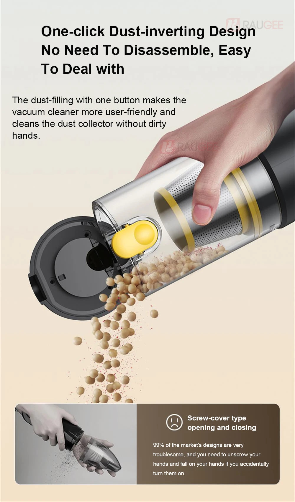 Car Vacuum Cleaner Portable Wireless Vacuum Cleaner 12000PA High Power Mini Handheld Vacuum Cleaner Powerful Blower for Car Home