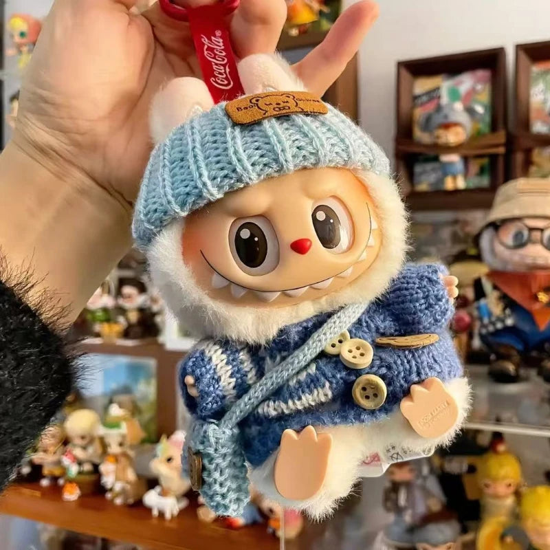 17cm Cute Mini Plush Doll'S Clothes Outfit Accessories For Korea Kpop Exo Labubu Idol Dolls Sweater Clothing DIY Kids Girl Gift