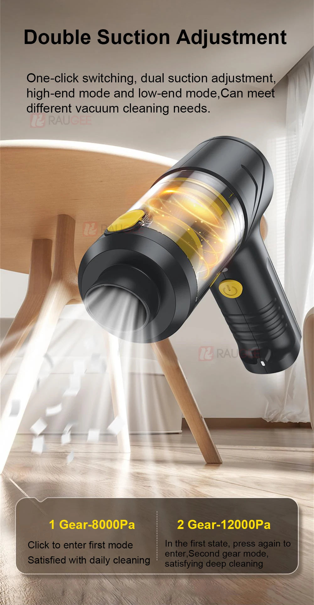 Car Vacuum Cleaner Portable Wireless Vacuum Cleaner 12000PA High Power Mini Handheld Vacuum Cleaner Powerful Blower for Car Home